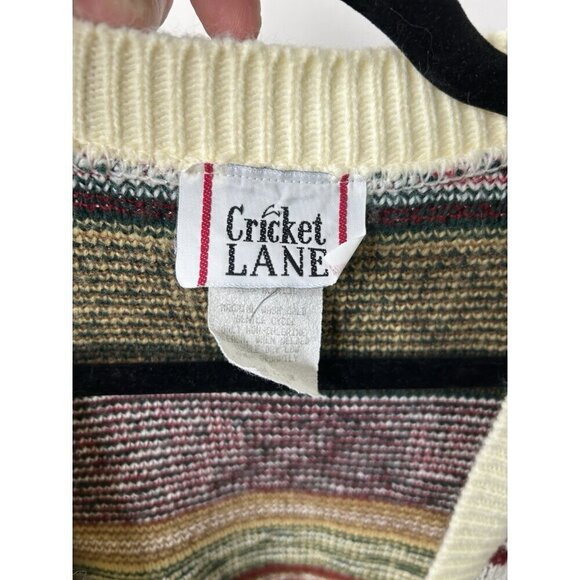 Cricket Lane Vintage 80s Sweater Vest Button Up Rose Buttons Women's Size 20W - Picture 10 of 11